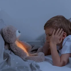 Outlet Bjørnen Brody, søvntræner - taupe Børn White Noise Og Højtalere|Lamper