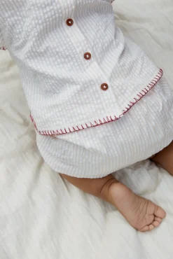 Online Bæk og bølge babyset m. broderi - BERRY Bodysæt