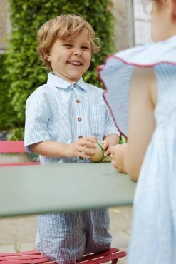 New Bæk og bølge bluse - sky blue Skjorter