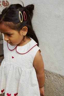 Best Bæk og bølge bluse m. hjerter - DUSTY ROSE Bluser