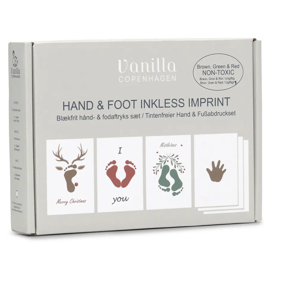 Discount Blækfri hånd og fodaftryk 3-pak - Jul Hånd- & Fodaftryk|Dekorationer