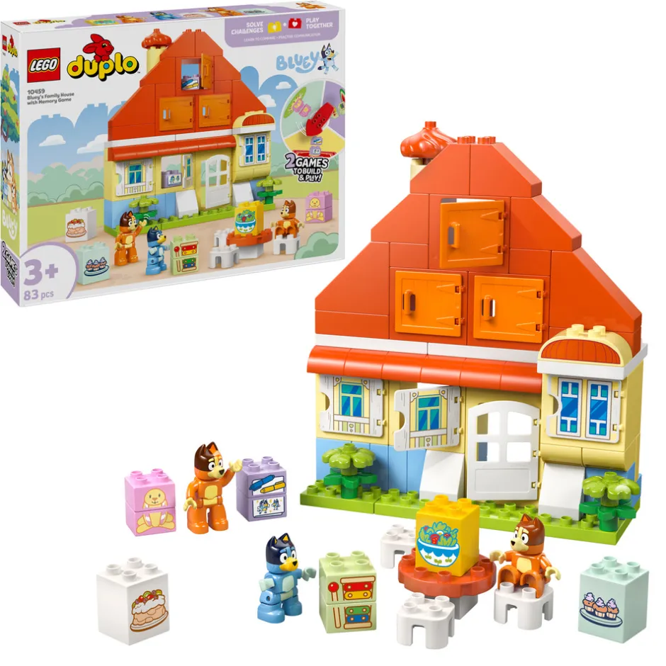 Online Blueys families hus med huskespil 10459 Lego