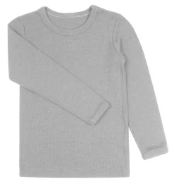 Bluse I Uld - Lys Grå/15617 Uldoverdele