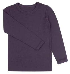 Sale Bluse I Uld - Mørk Lilla/15699 Uldoverdele