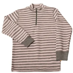 New Bluse med lange ærmer - Pink Stripe Uldoverdele
