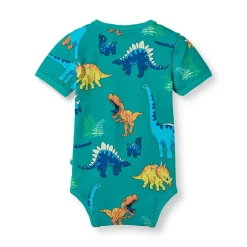 Clearance Body kortærmer - Teal Bodystocking Kortærmet