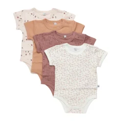 Hot Body Kortærmet Med Print 4-Pak - 433 Multipack|Bodystocking Kortærmet