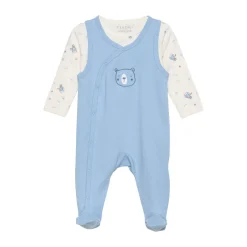 Sale Body langærmet m.romper - Ashley Blue Bodysæt|Heldragter M. Fod