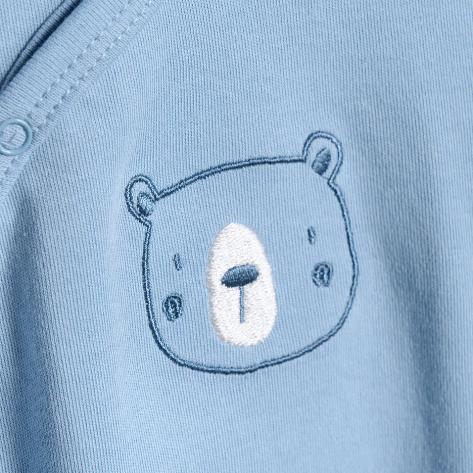 Sale Body langærmet m.romper - Ashley Blue Bodysæt|Heldragter M. Fod