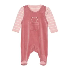 Best Body langærmet m.velour romper - Withered Rose Bodysæt|Heldragter M. Fod