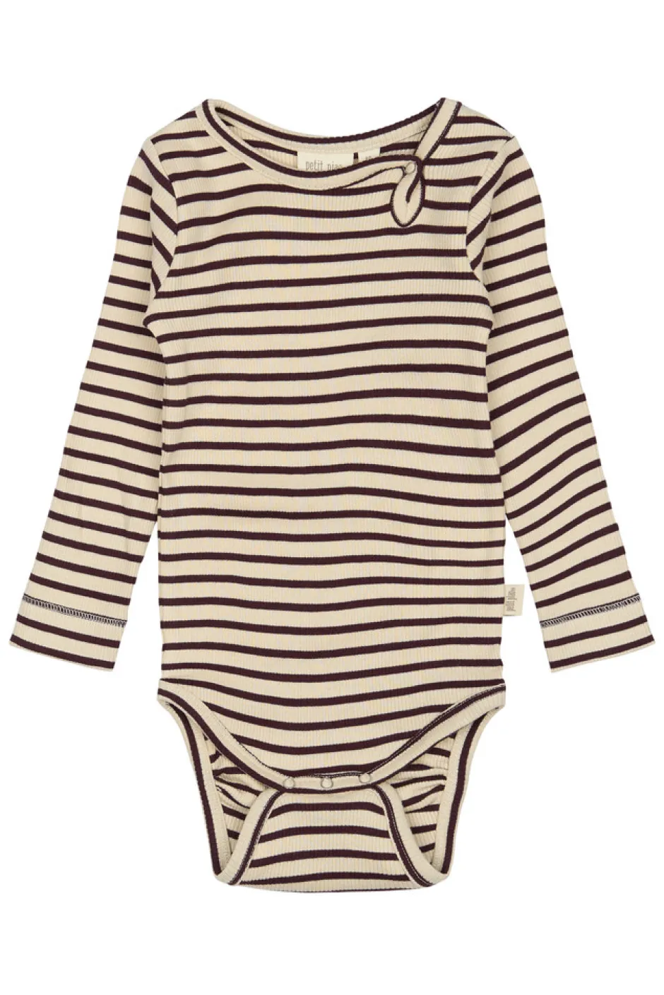 Sale Body ls - Dark Grape/Off White Bodystocking Langærmet