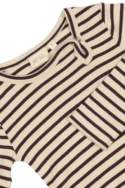 Sale Body ls - Dark Grape/Off White Bodystocking Langærmet