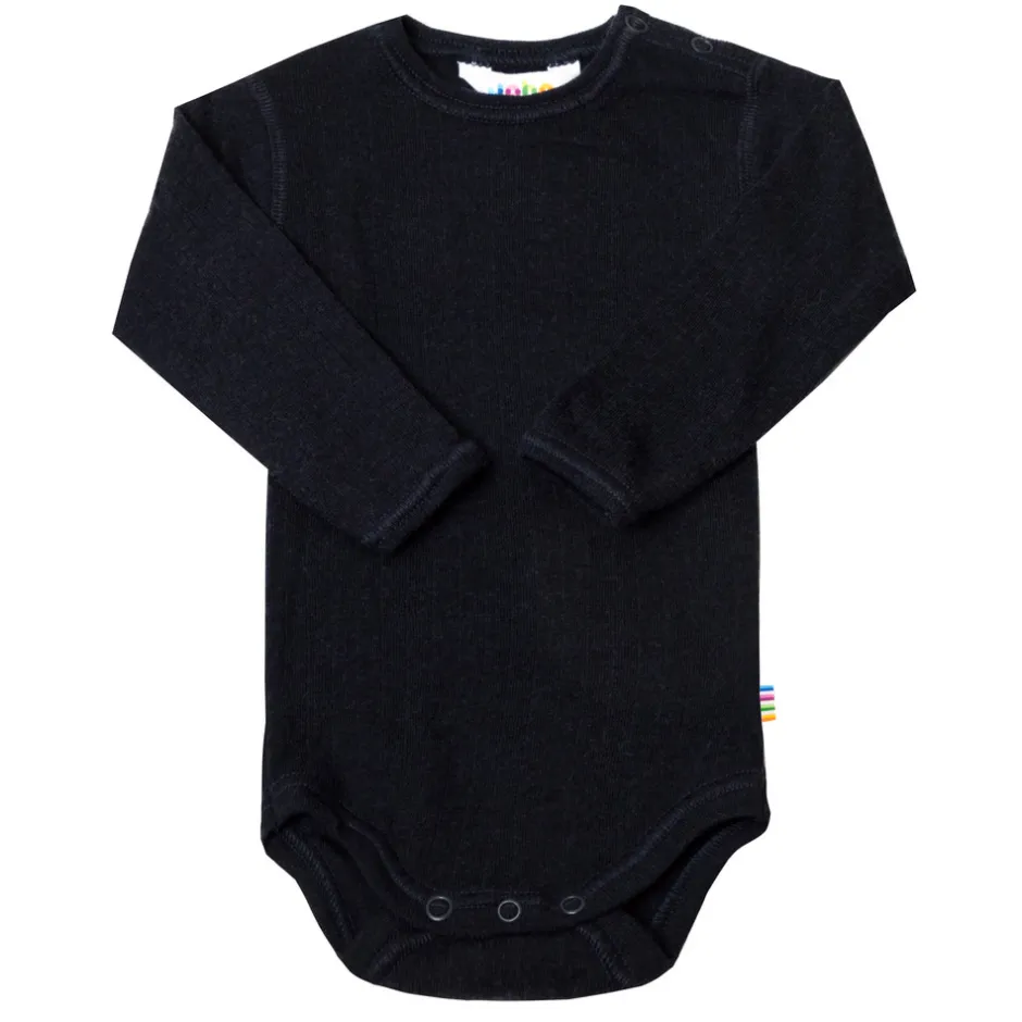 New Body med lange ærmer - Navy Uldbodyer|Bodystocking Langærmet