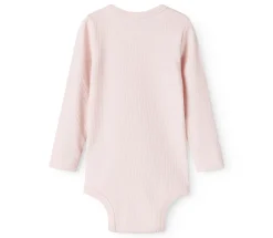 Best Body med lange ærmer - Rosa Bodystocking Langærmet