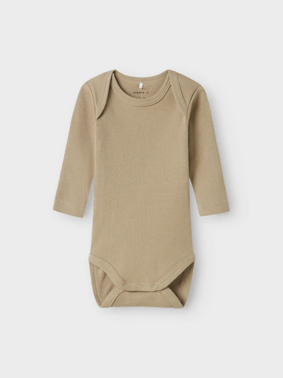 Body 5p ls solid rib - CHINA BLUE Multipack|Bodystocking Langærmet