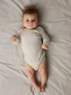 Body 5p ls solid rib - CHINA BLUE Multipack|Bodystocking Langærmet