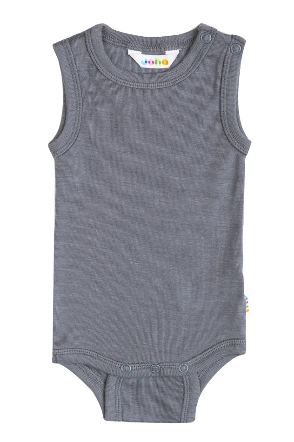 Sale Body uden ærmer - Grey Uldbodyer|Bodystocking Kortærmet