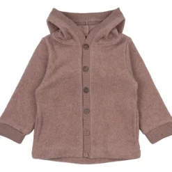 Hot Bomuld Fleece Cardigan med hætte - BURLWOODME Softshell & Fleece