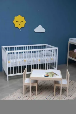 Best Bord- og stolesæt - hvid/natur Børn Børneborde & Stole