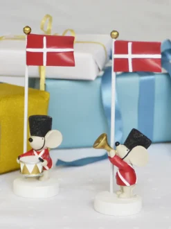 Clearance Bordflag, mus med tromme Børn Fødselsdagstoge