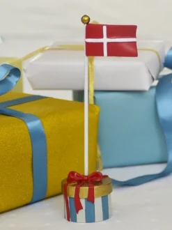 Discount Bordflag, stor pakke i blå Børn Fødselsdagstoge