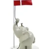 New Bordpynt, flag med elefant og mus 13 cm Børn Fødselsdagstoge