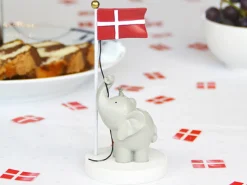 New Bordpynt, flag med elefant og mus 13 cm Børn Fødselsdagstoge