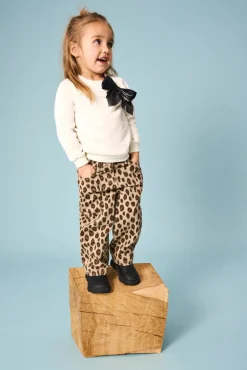 Bow langærmet o-neck sweat - CLOUD DANCER Bluser