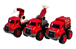 Outlet Brandbiler i metal med inerti 3 ass. Legetøjsbiler