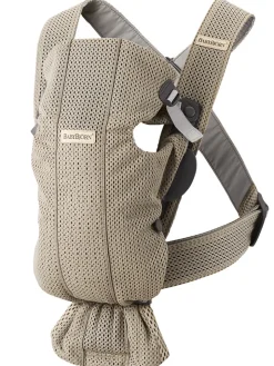 Discount Bæresele Mini - 3D-mesh, Grå beige Bæreseler & Vikler