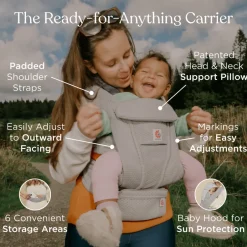 Outlet Bæresele, Omni Deluxe, Bomuld - Onyx Black Bæreseler & Vikler