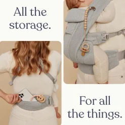 Sale Bæresele, Omni Deluxe, Mesh - Pearl Grey Bæreseler & Vikler