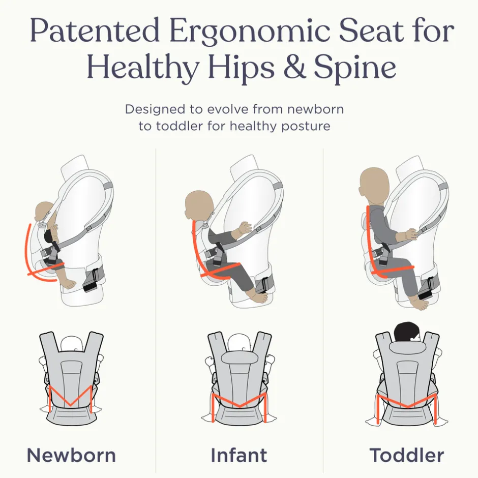 Discount Bæresele, Omni Deluxe, Mesh - Natural Beige Bæreseler & Vikler