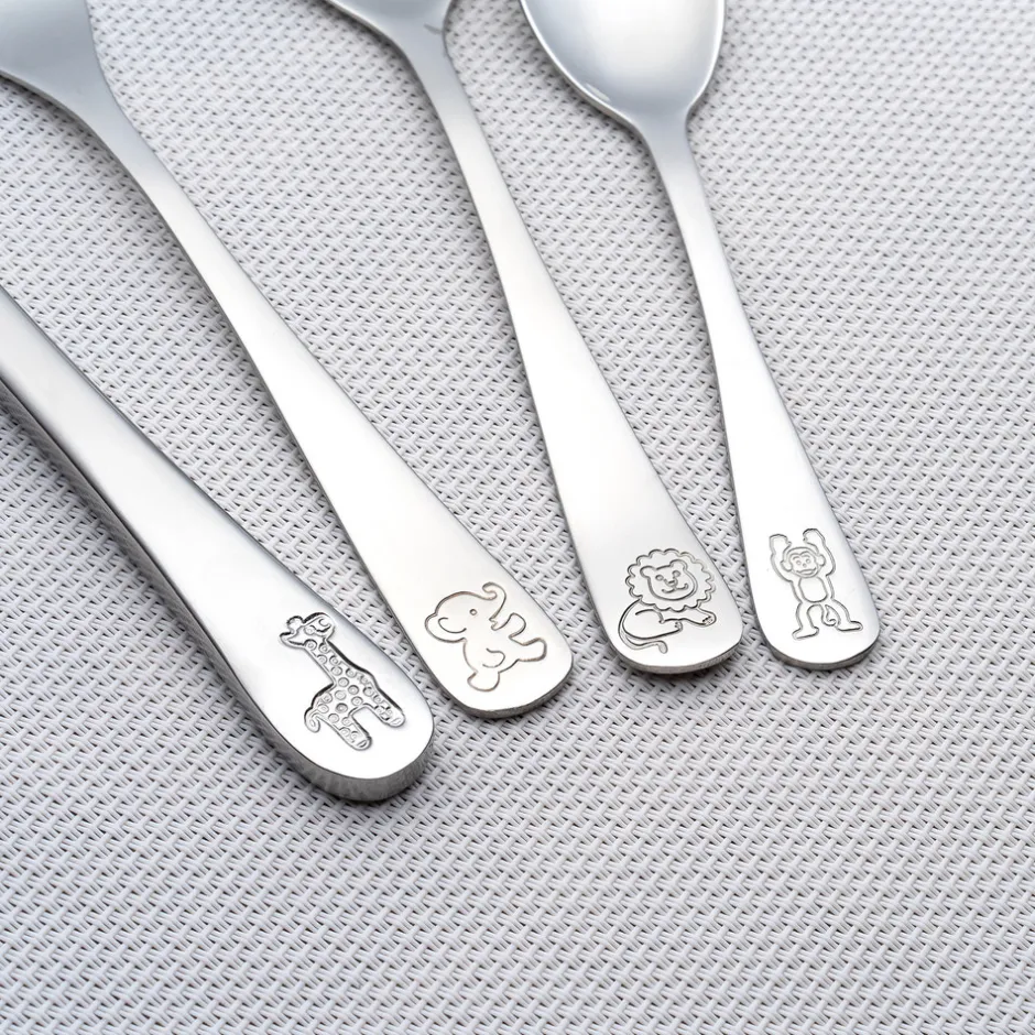 Sale Børnebestik I rustfrit stål, 4 stk. Bestik