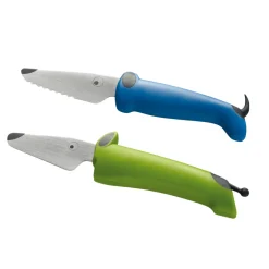 Børnekokkeknivsæt - grøn/blå Bestik