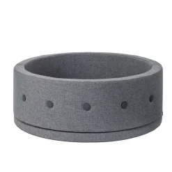 Børnesofa cirkel - mørkegrå/sortgrå knap Børn Tumlemøbler