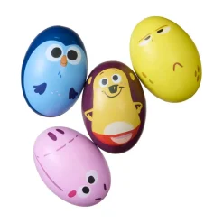 New Børste Egg Shaker, Pack Of 4 Musiklegetøj