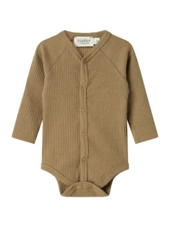 Online Bruno Langærmet Body - Dark bronze Bodystocking Langærmet