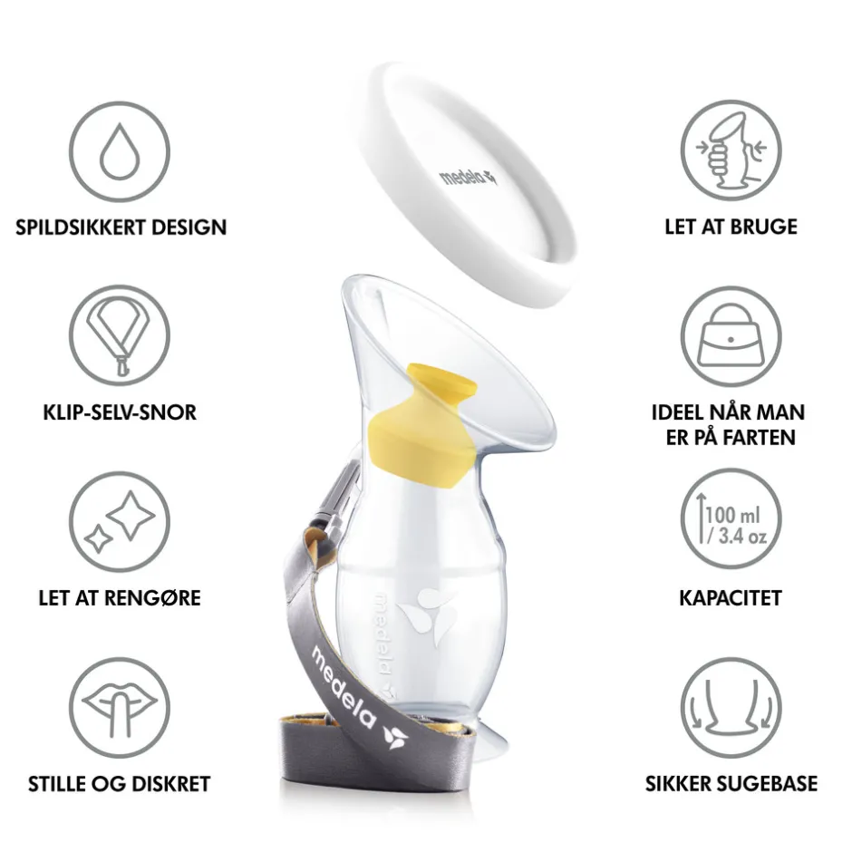 Outlet Brystmælksopsamler i silikone Brystpumper