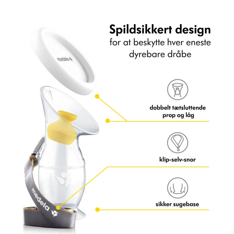 Outlet Brystmælksopsamler i silikone Brystpumper