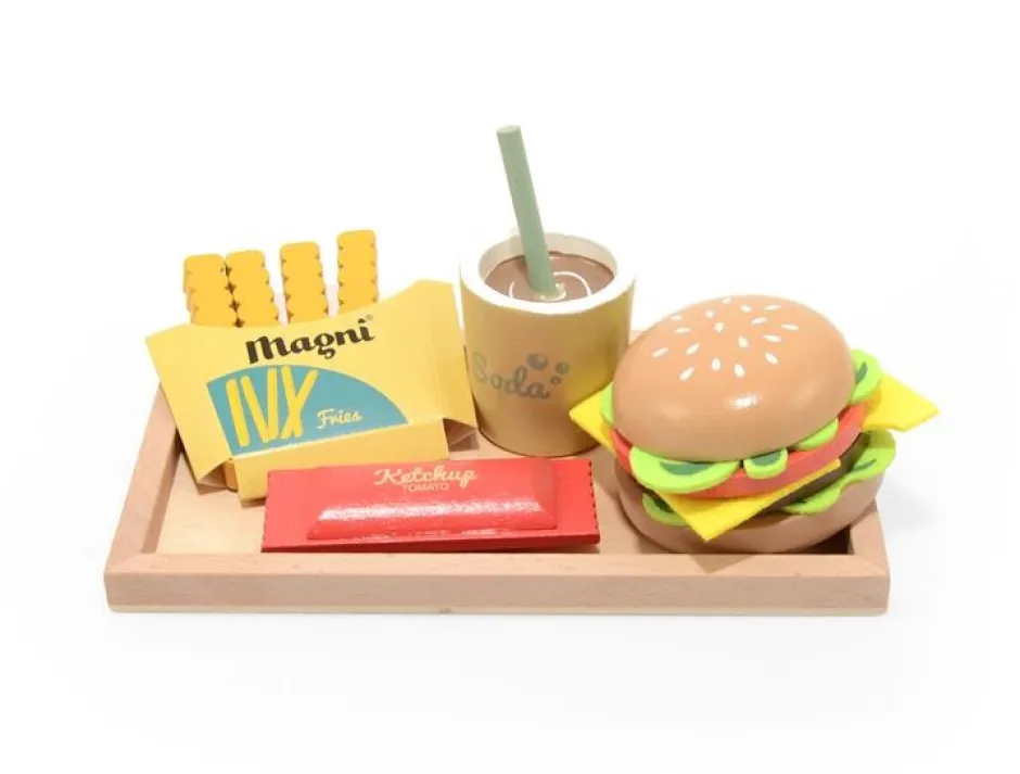 Hot Burger Menu Sæt Køkkenleg