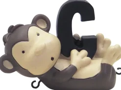 Outlet C bogstav med chimpanse til navnetog Børn Fødselsdagstoge