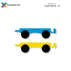 Clearance Car Pack - magnetbiler 2 stk. - rainbow Magnetlegesæt