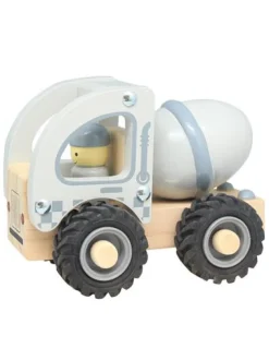 Outlet Cementbil i træ med gummihjul Legetøjsbiler