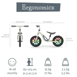 Online Charlie Glow balancecykel - Beige Løbecykler & Cykler