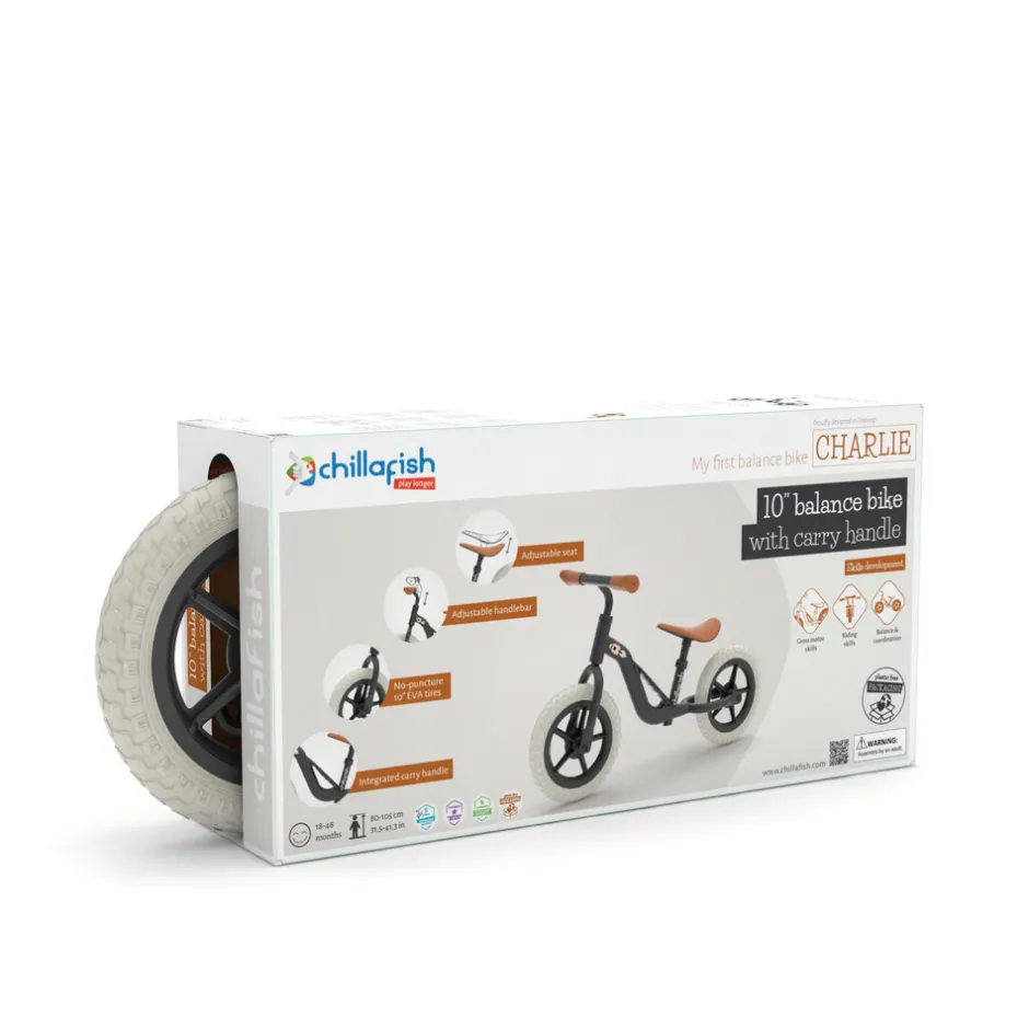 Charlie letvægts-balancecykel black Løbecykler & Cykler