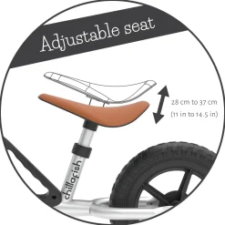 Online Charlie letvægts-balancecykel silver Løbecykler & Cykler