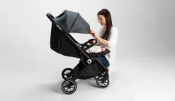 Outlet Cloe klapvogn - black onyx Klapvogne Med Flade Sæder|Rejseklapvogne