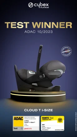 Online Cloud T i-Size PLUS - sepia black Autostole 40-87 Cm (0-15 Mdr.)