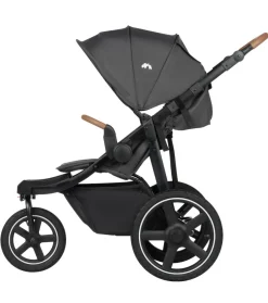 Cloudy mineral graphite Klapvogne Med Flade Sæder